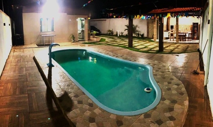Estancia House | Casa top com Piscina a Menos de 100 Metros da Lagoa Azul