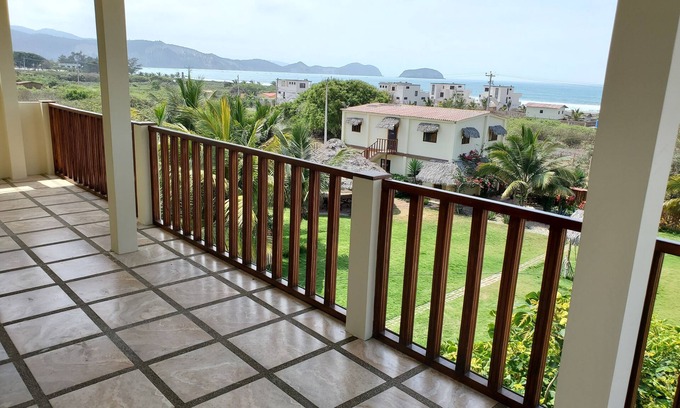 Puerto Cayo Apartment | Ocean View Retreat at Casa Vista: Pool, Spa & Breakfast!