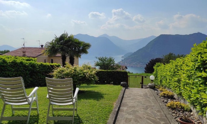 Sulzano Apartment | Idyllic Sulzano Villa with Garden and Lake Views
