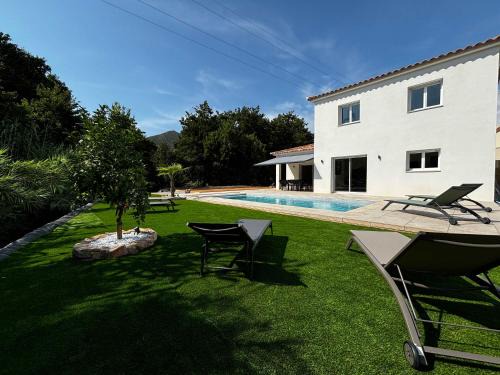 Alata Villa | Villa Piscine - Alata: Family-Friendly Oasis with Ocean View