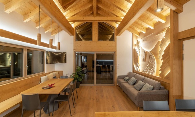 Chies d'Alpago Apartment | Wellness Chalet Casera Cal De Mez Sora: Rated 9.6/10 Stay