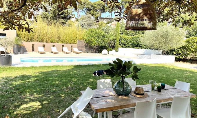 Cassis Villa | Villa Cassis: Steps from Beach with Pool & Ocean Views
