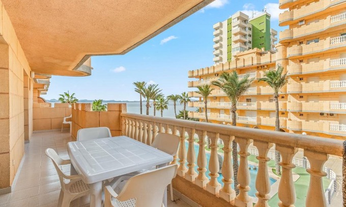 San Javier Apartment | Relaxing Oceanfront Stay at Castillo de Mar F3 Torre Sur