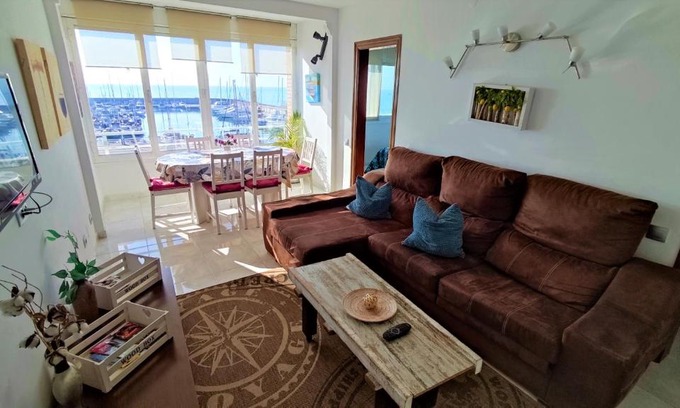 Masnou Apartment | Beachfront Oasis at Catalina Port with Ocean Views