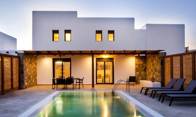Afiartis Villa | Seaside Villa Cato Agro 2: Private Pool & Ocean Views