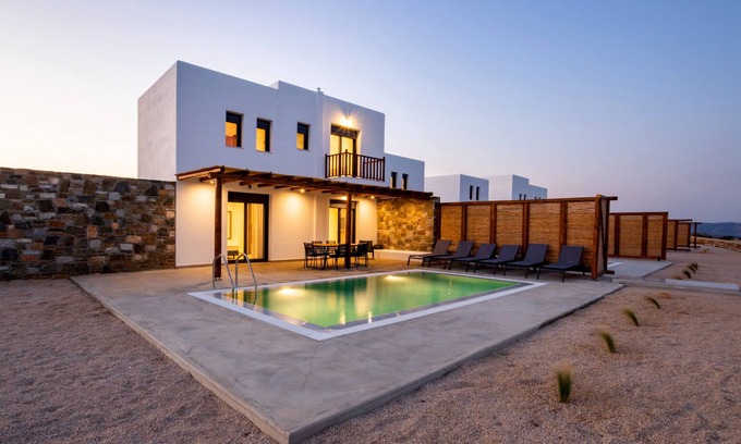 Afiartis House | Seafront Villa with Private Pool at Cato Agro