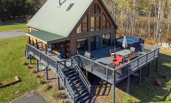 Margaretville House | Catskills Getaway: Hot Tub, Game Room & Basketball Court