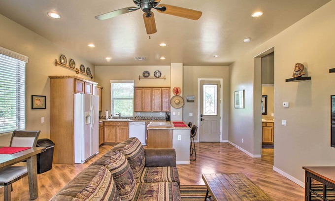 Desert View Village House | Cozy Cave Creek Casita with Fire Pit Near Golf & Town