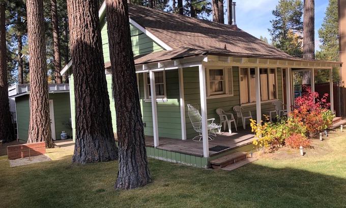 South Lake Tahoe Cabin | Cozy Cedar Cabin Lake Tahoe - Steps from the Lake & Village