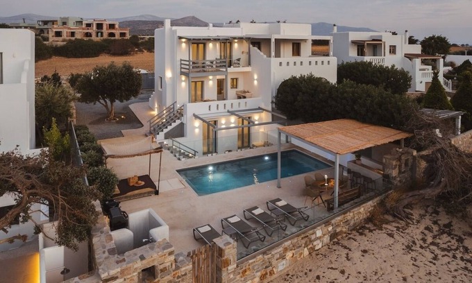 Naxos Villa | Explore Cedar Forest Villa Alyko: Oceanfront Bliss Awaits