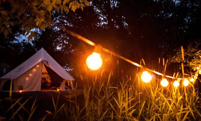 Battle Lake RV Rental | Experience Cedar Tent at The Grove Glamping - Rated 9/10