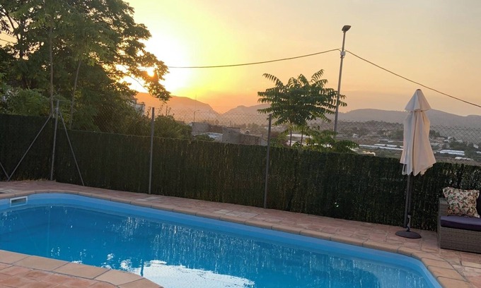 Cehegin Villa | Relaxing Cehegin Retreat with Pool, Games & Ocean Views