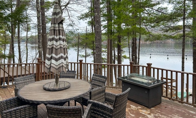 Pine River Pond House | Unique Lakefront Retreat with Hot Tub & Beach Access