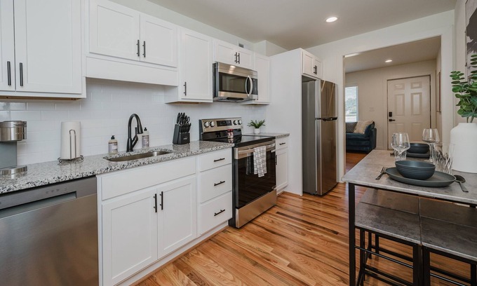Civil Rights Historic District Condo | Central Suite A - 2 Bedrooms/King Bed/Parking