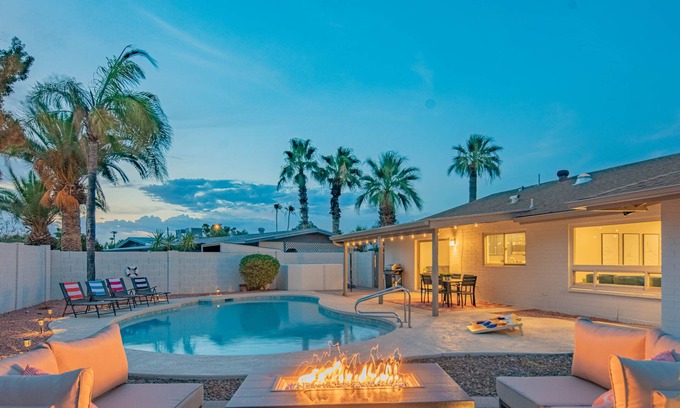 Paradise Valley Village House | Perfectly Located Retreat with Heated Pool & Game Room