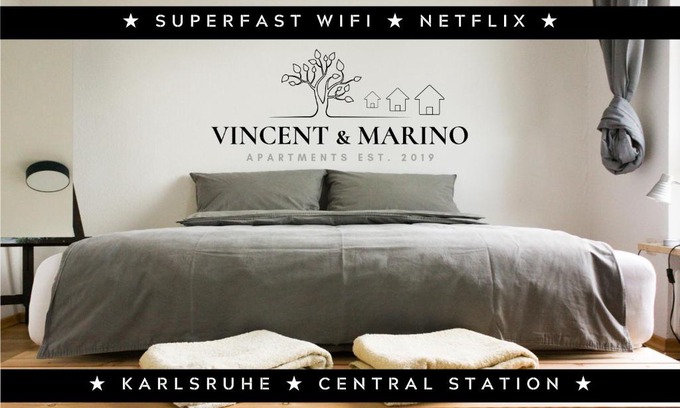 Karlsruhe City Centre Apartment | Elegant Central Station Retreat with Netflix & Family-Friendly Perks