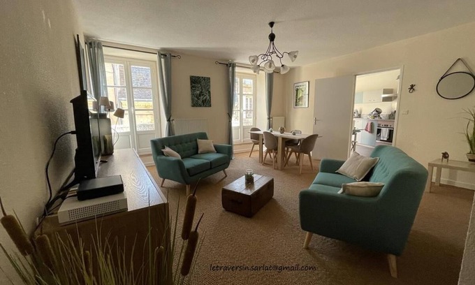 Sarlat-la-Caneda Historic Center Apartment | Centre Sarlat Apartment for 4 with Essential Amenities