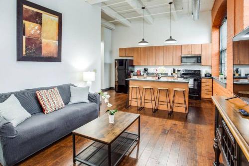 Rochester Apartment | Stylish NY Loft with King Bed, Pet & Child Friendly