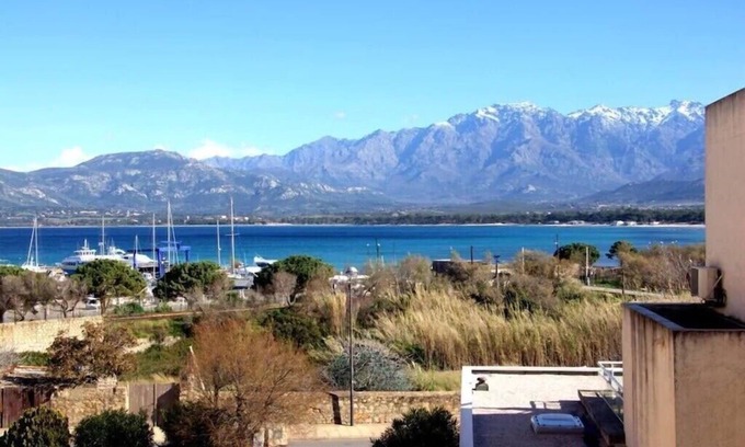 Calvi Apartment | Bright Ocean View Apartment, Steps from the Beach