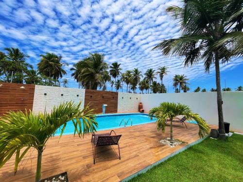 Sao Miguel de Touros Apartment | Pet-Friendly Casa Québec: Oceanfront with Pool & 9.5/10 Rating