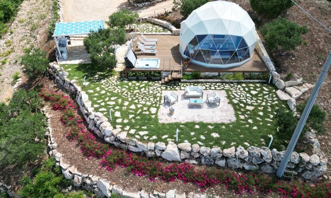 Castellammare del Golfo Villa | Elite Dome On The Hill with Jacuzzi and Ocean View