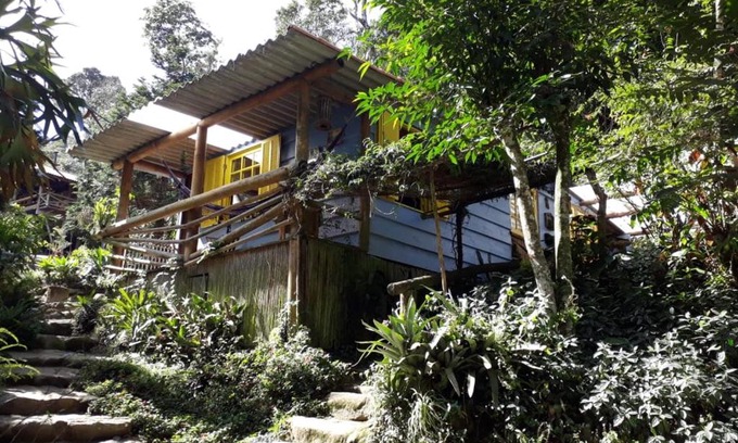 Fazenda Inglesa Cabin | Cozy Chales Bamboo Jungle: Oceanfront Retreat with Spa