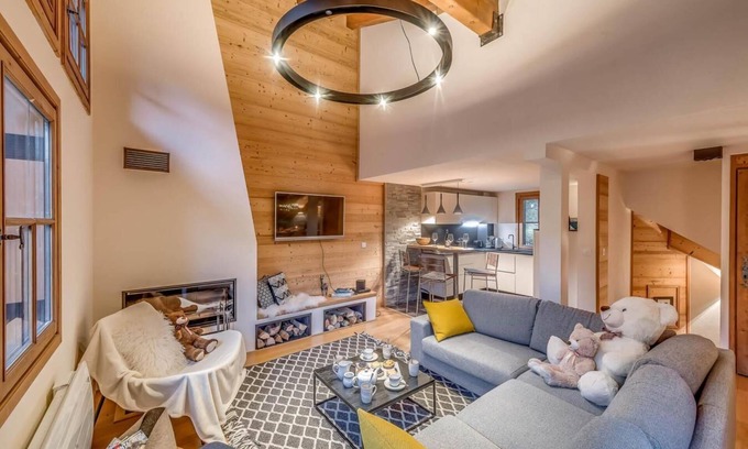 Les Brevieres Ski Chalet | Idyllic Chalet Near Shops with Balcony and Ski Slope Views