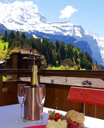 Wengen Apartment | Elegant Chalet Bella Vista 12 - Penthouse Retreat Awaits