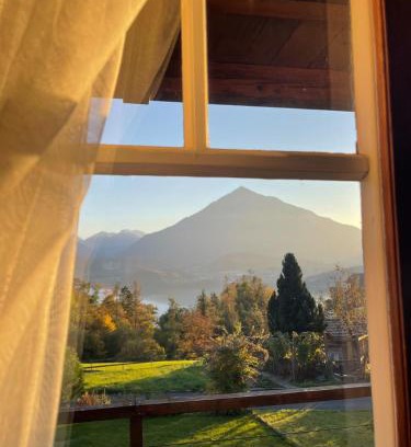 Sigriswil Ski Chalet | Elegant Chalet Edelweiss in Sigriswil with Ocean View