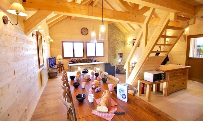 Montgellafrey Ski Chalet | Relax at Chalet Savoie Mont Blanc: Spa, Hot Tub & More