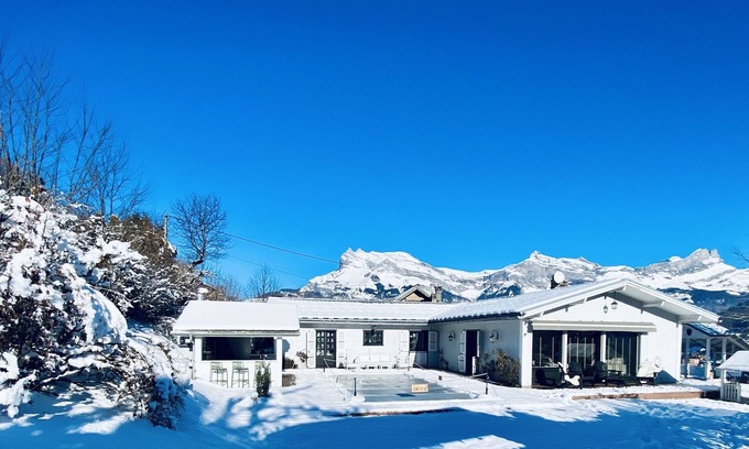 Saint-Gervais-les-Bains Ski Chalet | Chalet Soleil Blanc: Ski-In Luxury with Pool & Spa Retreat