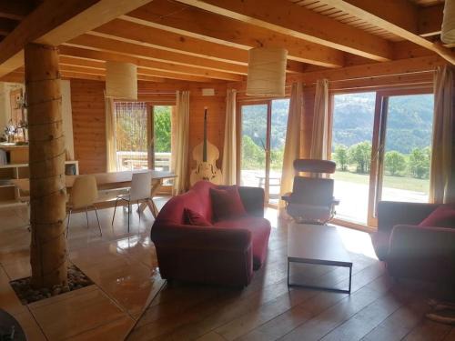 Saint-Martin-de-Queyrieres Ski Chalet | Cozy Mountain Chalet at the Foot of the Ecrins