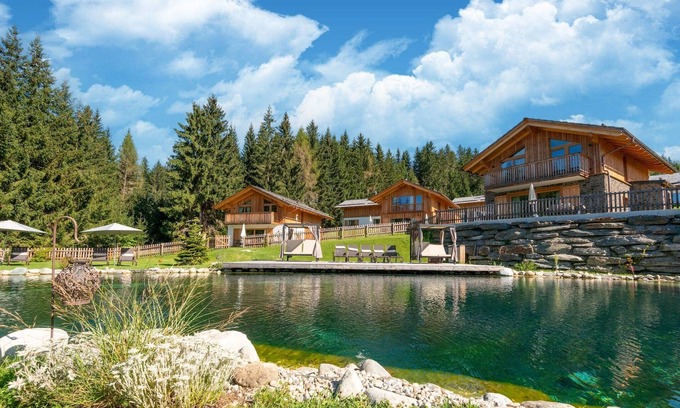 Tamsweg Ski Chalet | Relaxing Chalet in Wölting with Natural Swimming Pond