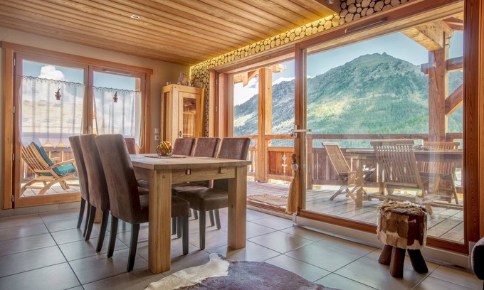 Montgenevre Apartment | Discover Chalet K: Guest Rated 9.8 with Spa & Pool Access