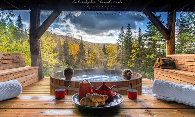 La Malbaie Cabin | Discover Chalet Kanawata: Pool, Spa & Family-Friendly Fun