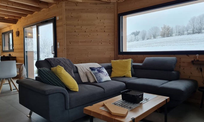 Anould Ski Chalet | Cozy Chalet 'L'echappée Nature': Mountain View & Private Terrace