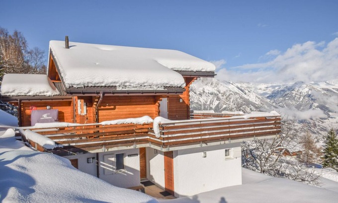 Mayens-de-Riddes Ski Chalet | Experience Chalet le Fauconnier with Breathtaking Lake Views