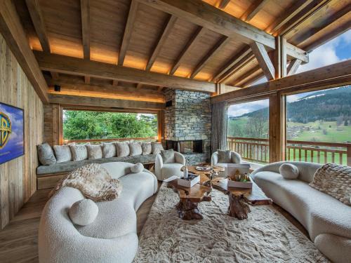 Combloux Ski Chalet | Elegant Chalet Neuf with Indoor Pool & Mont-Blanc Views