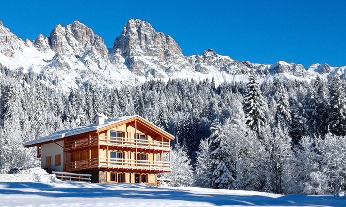 Falcade Apartment | Cozy Chalet on the Meadows with Breakfast & Family Amenities