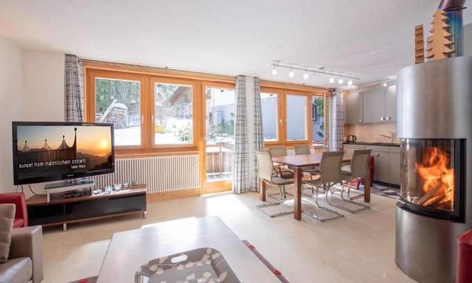 Wengen Apartment | Child-Friendly Retreat at Chalet Sole Apt 3 Awaits You