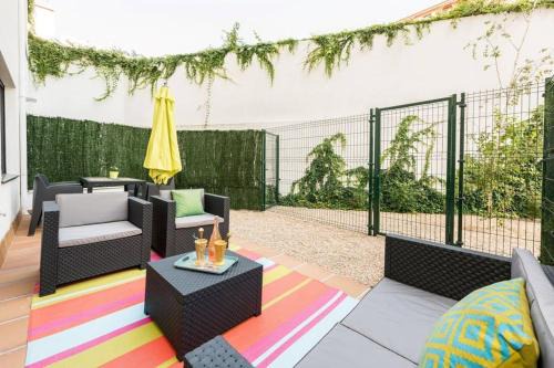 Gaztambide Apartment | Private Garden Retreat with Ocean View and Great Reviews