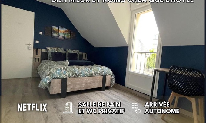 La Victoire - Les Marechaux House | Relaxing Chambre Escapade with Private Bath & Kitchen