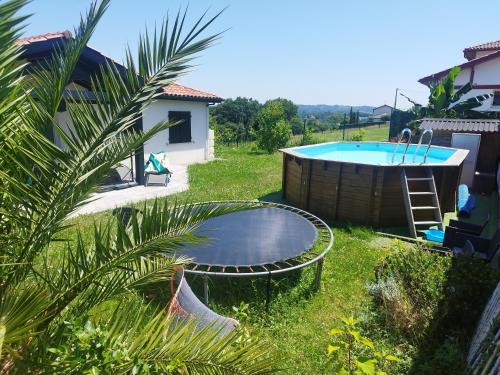 Ustaritz House | Inviting Oceanfront Room with Pool Access and Kitchen