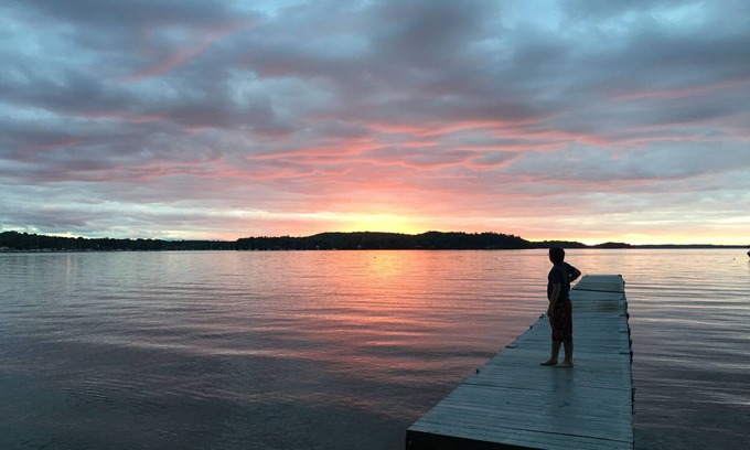 Colchester Apartment | Relaxing Champs Camp: Private Beach on Lake Champlain