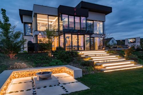 Tuchomerice Villa | Experience Elegance at Chandelier Sky Mansion - 4 Star Rated