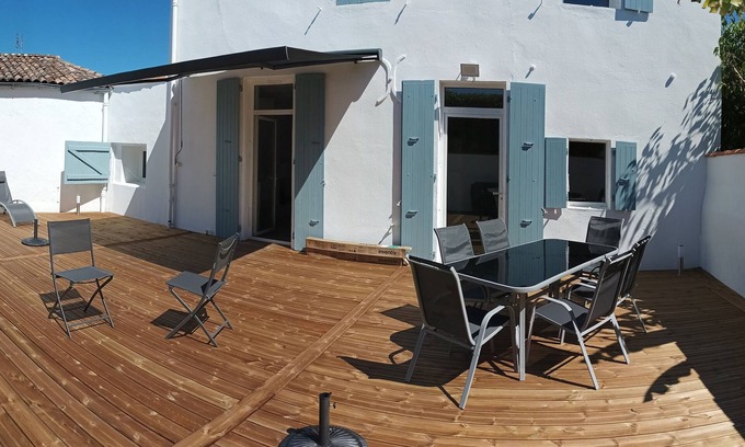 Royan House | Stylish Charentaise House with Ocean Views & Pool Access