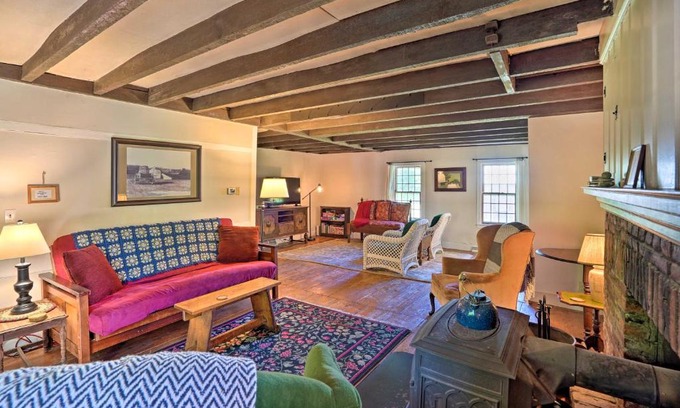 Hawley House | Discover Charlemont Retreat on Chickley River with EV Charger