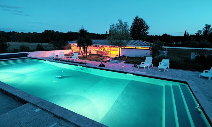 Poussignac Apartment | Idyllic Gîte with Pool, Spa & Family-Friendly Amenities