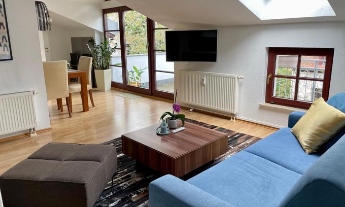 Mitte Apartment | Inviting Rooftop Apartment - Rated 9.4 for Family Comfort