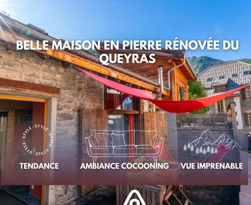 Aiguilles Apartment | Charmante maison en pierre du Queyras - espace et luminosité